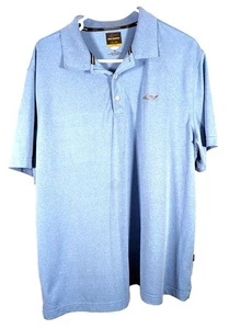 Greg Norman para Tasso Elba Play Dry Five Iron Hombre Azul XL Polo Usado - Imagen 1 de 7