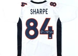 Von Shannon Sharpe signiertes weißes Pro Style Trikot - Beckett W Hologramm * silber - Bild 1 von 3
