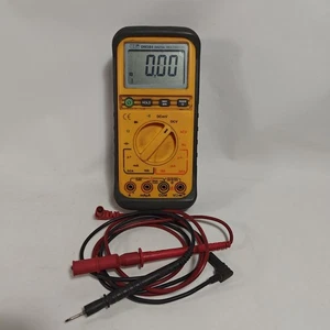 UEI DM384 Digital Multimeter & Protective Works Case W/Probes Leads Works - Picture 1 of 6