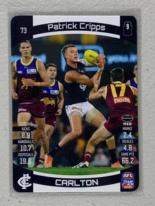 #73 Patrick Cripps - Carlton Blues - AFL Common - Entrenador del equipo AFL 2021 - Imagen 1 de 1