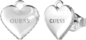 Orecchini Guess Donna Acciaio Argentato Forma Cuore Zirconi Bianchi _JUBE02231JW - Foto 1 di 2