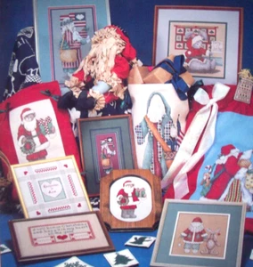 Down Santa Claus Lane Again Alma Lynne Christmas cross stitch pattern - Picture 1 of 2