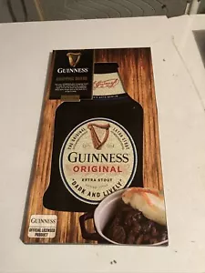 Guinness Chopping Board Glass Guinness Bottle Shape Home Bar Man Cave New - Picture 1 of 7