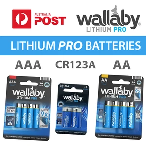 Size AA , AAA, CR123A Wallaby Lithium PRO Batteries QTY DISCOUNTS- AUS FAST POST - Picture 1 of 14