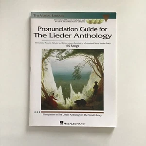 Hal Leonard Pronunciation Guide for The Lieder Anthology Book w/ 3 CDs - Picture 1 of 5