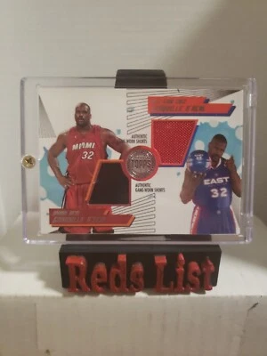 2005-06 Topps First Row Dual Jersey Shorts All Star  27/140 Shaquille O’Neal HOF - Image 1 of 4