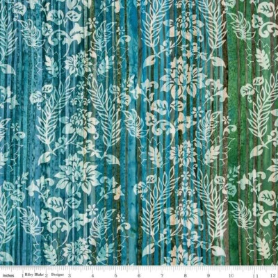 RBD ~ BT23027-286 Express Yourself! Color Bands Tropical Rainforest  - by 1/2 yd - Image 1 of 2