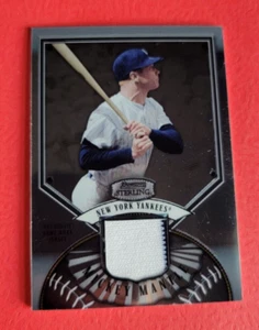 MICKEY MANTLE GAME USED JERSEY CARD  2007 BOWMAN STERLING NEW YORK YANKEES - Picture 1 of 2