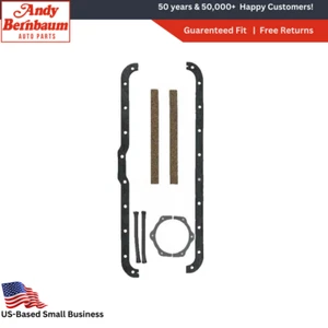 1937-1941 DeSoto 6 Cylinder Engine Oil Pan Gasket & Rear Main Seal Kit - Picture 1 of 7
