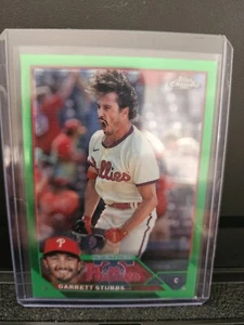 Scheda rifrattore verde 2023 Topps Chrome Update Garrett Stubbs 19/99 #USC59 - Foto 1 di 2