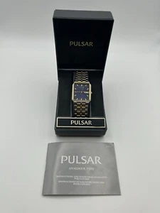 Pulsar V733 5000 Gold & Silver Tone Watch Men’s Vintage RARE Original Packaging - Picture 1 of 15