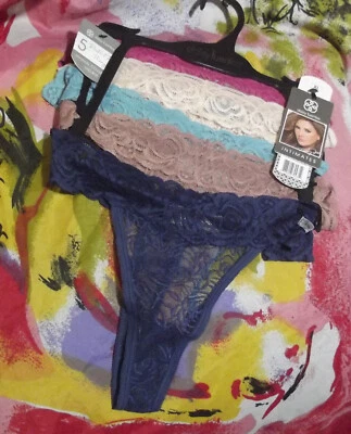 5 НОВЫХ КРУЖЕВНЫХ ТРУСИКОВ-СТРИНГОВ DAISY FUENTES DF4486 29 ИДЕАЛЬНО ПОДХОДЯТ К СРЕДНЕЙ ПОСАДКЕ XL - Изображение 1 из 2