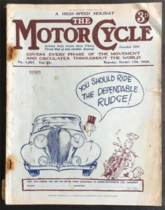 The MOTOR CYCLE Magazine 17 Oct 1935 #1697 Levis 498cc Road Test COVENTRY EAGLE - Picture 1 of 4