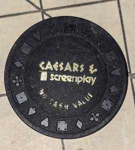 Caesars Palace Casino Drehbuch Anleitung zum Spielen Sammlerstück Chip - Bild 1 von 2