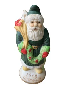 Santa Figure Porcelain 1991 Heilig-Meyers Germany 1908 Around the World Vintage - Picture 1 of 8