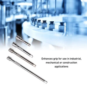 New 4pc 1/4in Drive Socket Extension Bar Set Long Shaft 50mm 75mm 100mm 150mm AU - Picture 1 of 12