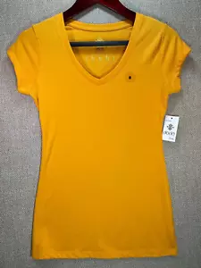 Dodo Womens Basic Tee V Neck Short Sleeve Orange Size S - Picture 1 of 12