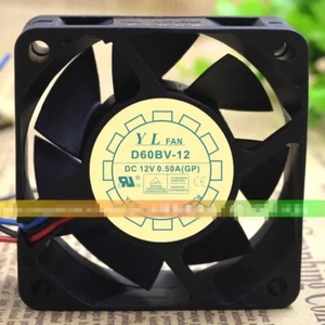 YL FAN D60BV-12 6025 12V 0.50A 6CM 3PIN Cooling Fan - Picture 1 of 2