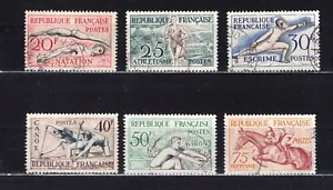 FRANCE 1953 JEUX OLYMPIQUES D' HELSINKI YT n°960 à 965 oblitérés TBE - Imagen 1 de 1