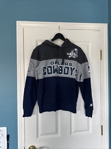 STARTER Extreme Fireballer Dallas Cowboys Pullover Hoodie Men’s Size M 5 Rings - Picture 1 of 4