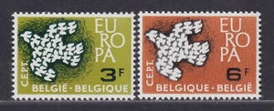 Belgium Scott 572-573 VF MNH 1961 Europa Doves - Birds - Picture 1 of 1