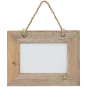 Rustic Wooden Hanging Photo Frame Driftwood Picture Display 6 x 4" Natural - Picture 1 of 2