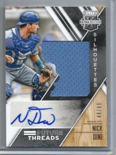 Nick Dini 2017 Panini Elite Extra Edition Autograph Game Used Jersey #48/99