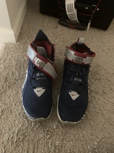 Size 11.5 - Nike LeBron 17 LeBron 4 Cold Blue Graffiti - Picture 1 of 18
