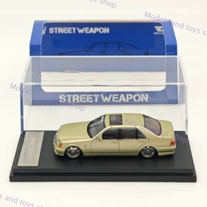 Street Weapon 1:64 Mercedes Benz W140 S600 gelb limitiert 499 Diecast Modellauto - Bild 1 von 7