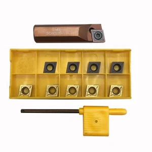 Portaherramientas de torneado S14X-SCACL09-L55 + CCMT09T304 32,51 inserto de torneado de carburo CNC - Imagen 1 de 7