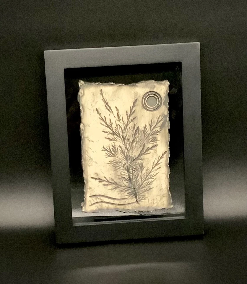 Framed Wall Art Pottery Handmade (7 1/2” X 9 1/2”) at ClayByKirt small studio - Image 1 of 2