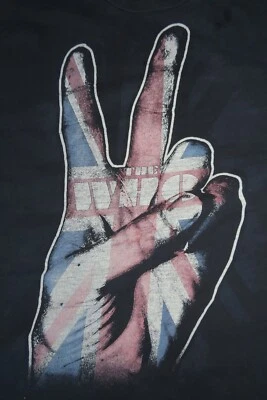 Retro The WHO British Flag in Peace (3XL) T-Shirt ROGER DALTRY / PETE TOWNSHEND - Image 1 of 3