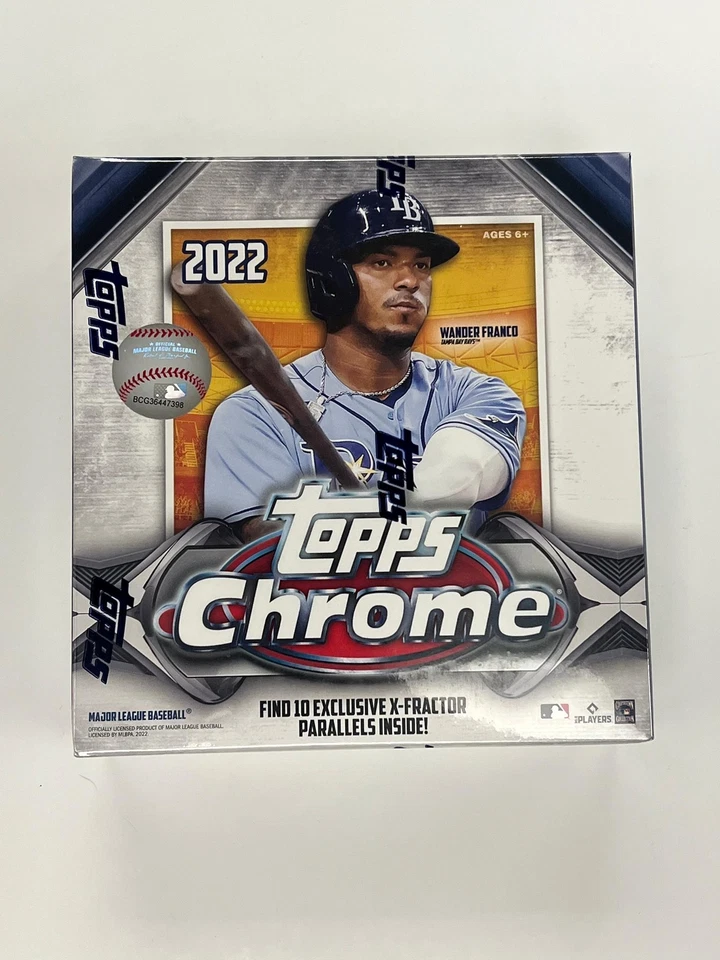 2022 Topps Chrome Baseball Mega Bo X-Fractors 10 Pack Per Box Wander Franco