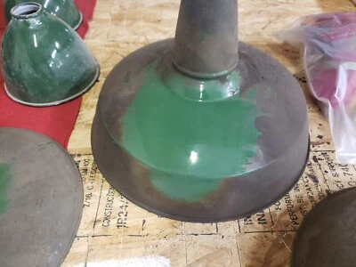 Vintage Industrial Pendant Light Fixtures_ 18" Benjamin RLM Domed Reflector - Image 1 of 4