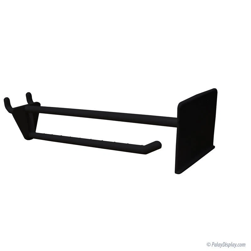 8" Nylon Slatwall & Pegboard Scanning Hook Peg Black - Image 1 of 1