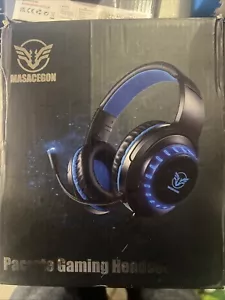Masacegon Pacrate Cuffie da Gioco PS4/PS5/Xbox/Nintendo Switch/PC PS5 BLU - Foto 1 di 2