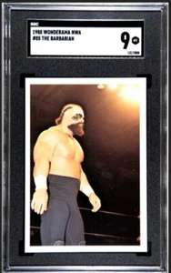 1988 Wonderama NWA Wrestling Card #85 The Barbarian ROOKIE 1 of 1 SGC 9 MT RC /1 - Picture 1 of 4