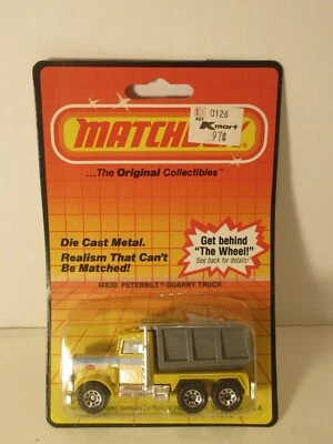 1983 Matchbox Diecast Car Original Blister Card MB30 Peterbilt Quarry Truck - Image 1 of 3