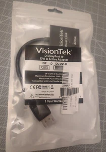 VisionTek DisplayPort auf Dual Link DVI-D Aktivadapter (M/F) (900639) - Bild 1 von 1