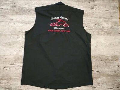 Red Kap Orange County Rock Tavern N.Y Choppers Shirt XL Shop Motorcycle - Image 1 of 4
