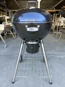 NEW CHARCOAL KETTLE BBQ GRILL SMOKER - STAINLESS STEEL GRILL - 57cm LIKE A WEBER - Picture 1 of 7