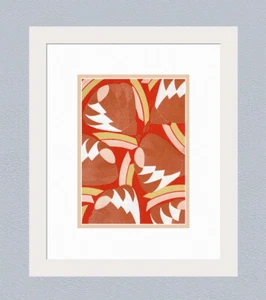 Pleasing EMILE-ALLAIN SEGUY 1930s Vintage Color Pochoir "Prismes 35" FRAMED COA - Bild 1 von 3