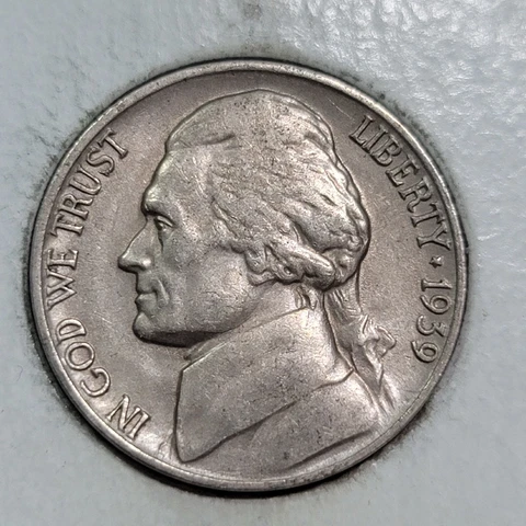 1939 D Denver Jefferson Nickel  6161 Cover