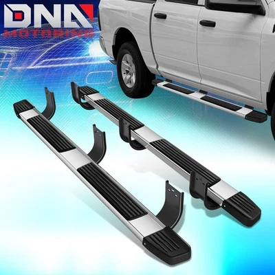 For 2009-2022 Ram 1500 2500 3500 Crew Cab 6" Flat Step Nerf Bar Running Boards - Image 1 of 4