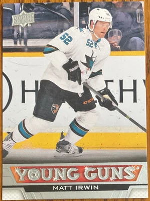 2013-14 Upper Deck Young Guns Rookie RC Matt Irwin #496 San Jose Sharks - Image 1 of 2