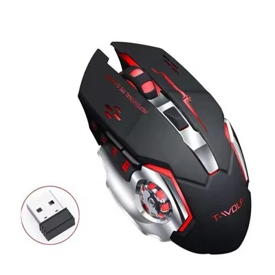 T-WOLF Bluetooth dual mode wireless charging GAMING MOUSE - Image 1 of 4