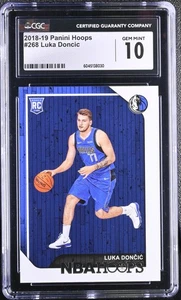 2018-19 Hoops #268 Luka Doncic CGC 10 - Picture 1 of 2