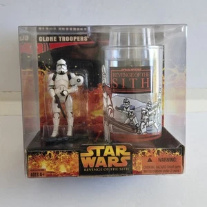 Star Wars Target Exclusive Revenge of the Sith Clone Trooper Figure & Cup/Glass - Picture 1 of 9
