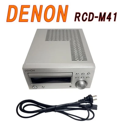 Denon RCD-M41 Radio/Discrete Power AmplifierSilver Bluetooth CD AM/FM From Japan - Image 1 of 4