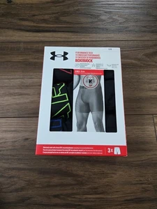 Under Armour 3er Pack 6" Performance Boxerjock 3 Boxershorts Gr. Large schwarz NEU - Bild 1 von 6